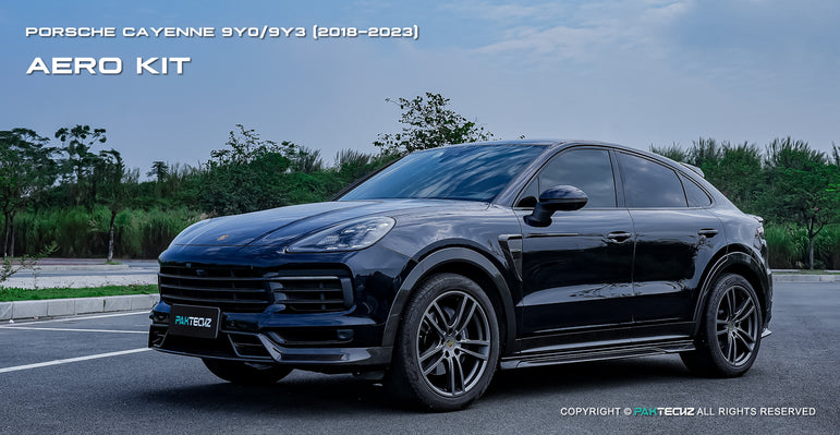 Porsche Cayenne Paktechz Full Dry Carbon Aerodynamics kit 2018-20