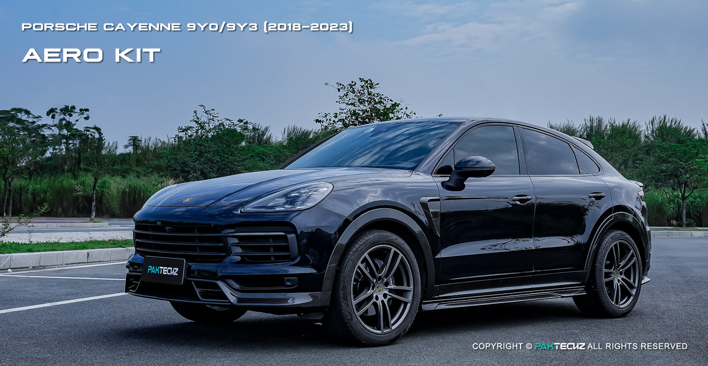 Porsche Cayenne Paktechz Full Dry Carbon Aerodynamics kit 2018-20
