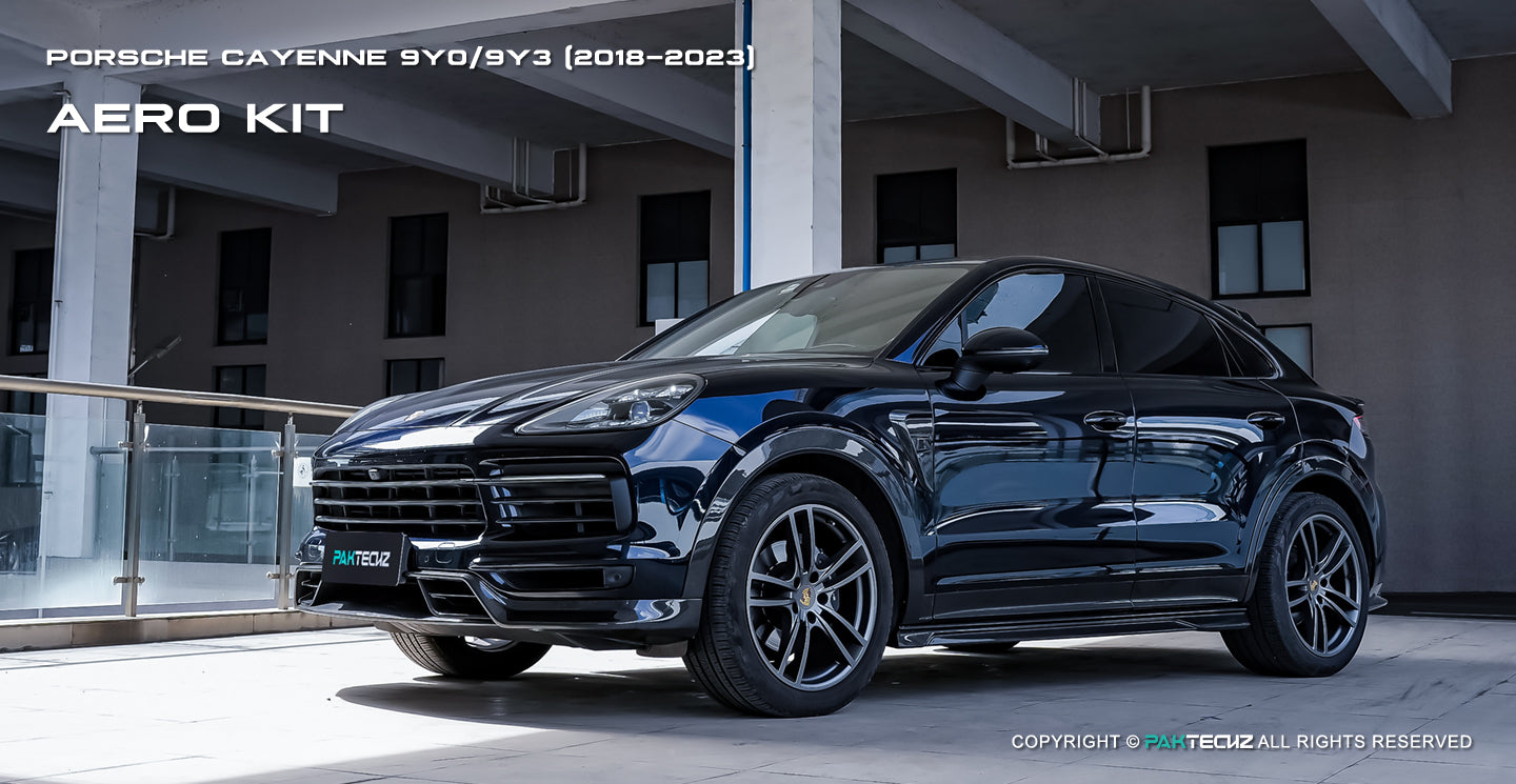 Porsche Cayenne Paktechz Full Dry Carbon Aerodynamics kit 2018-20