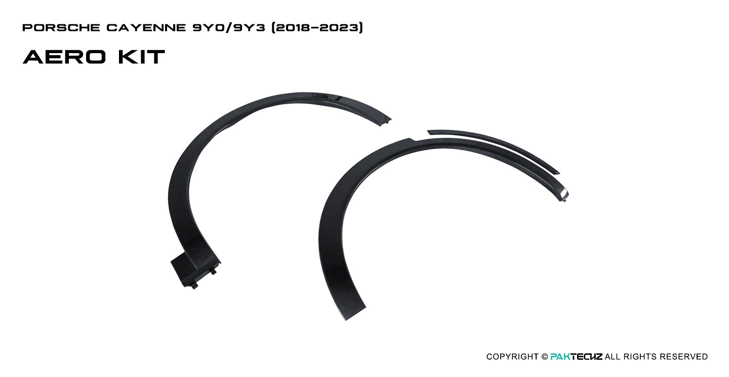 Porsche Cayenne Paktechz Full Dry Carbon Aerodynamics kit 2018-20