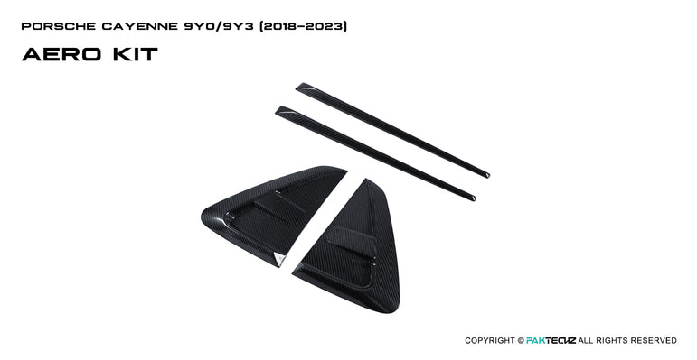 Porsche Cayenne Paktechz Full Dry Carbon Aerodynamics kit 2018-20