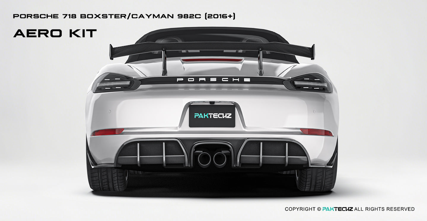 Porsche 718 2016-2020 Porsche Cayman / Boxster (GTS is not suitable) Paktechz Full Dry Carbon Aerodynamics kit