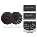 HALODISC 2 Wheel Covers for Tesla | Custom Numbers Series BLACK