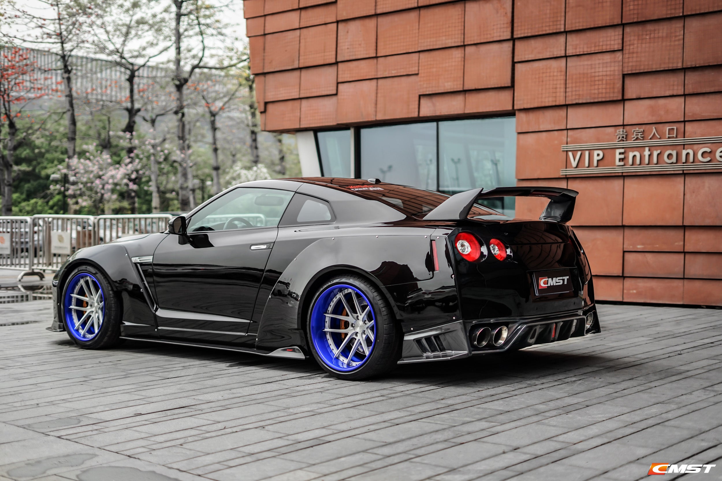 CMST Wide Body Wheel Arch (8 pieces) for Nissan GTR GT-R R35 2008-2016 - Robot Bodykits