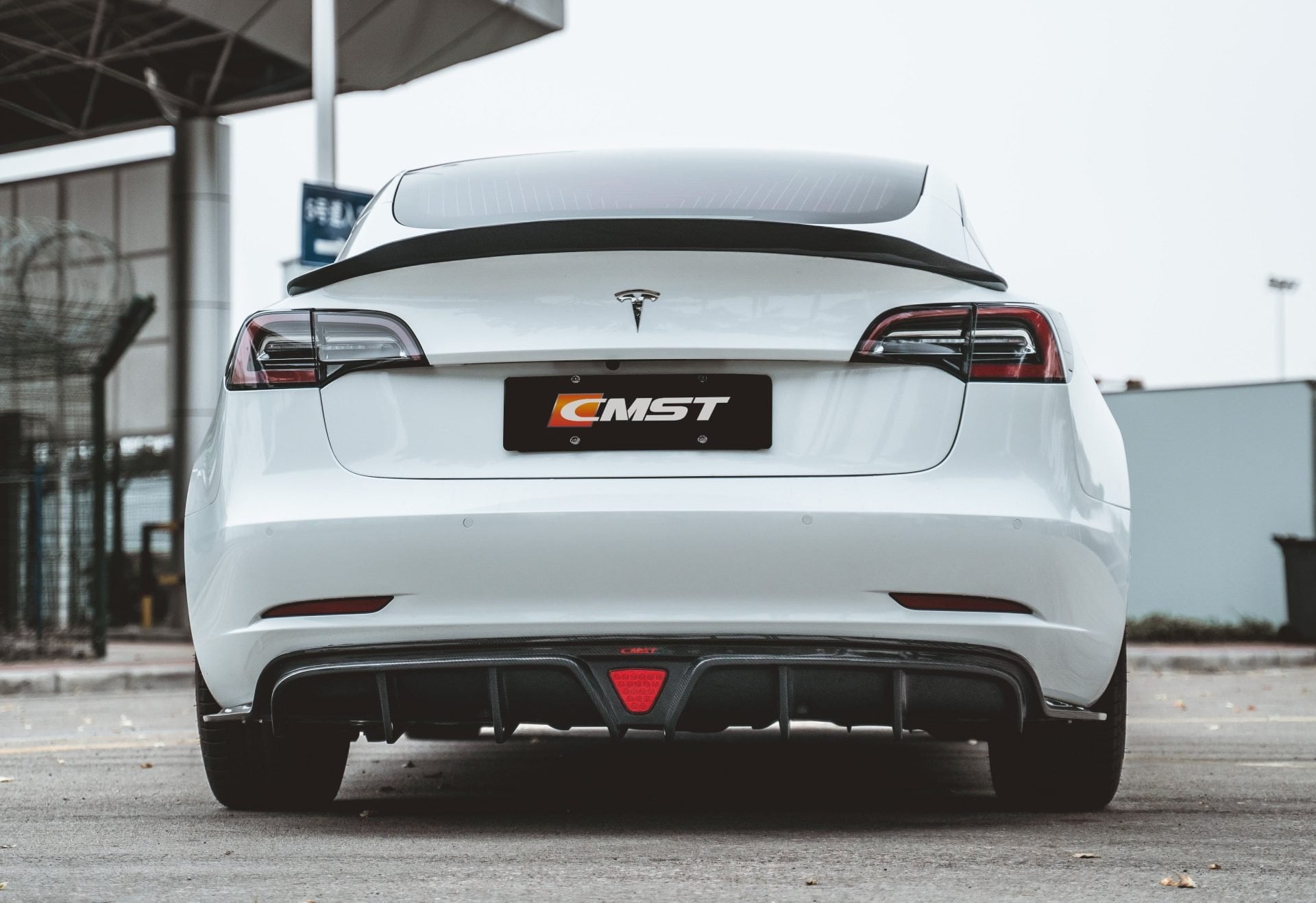 CMST Carbon Fiber Full Body Kit Style C for Tesla Model 3 - Robot Bodykits