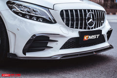 CMST Carbon Fiber Front Lip Splitter for Mercedes Benz C Coupe W205(2019-ON)