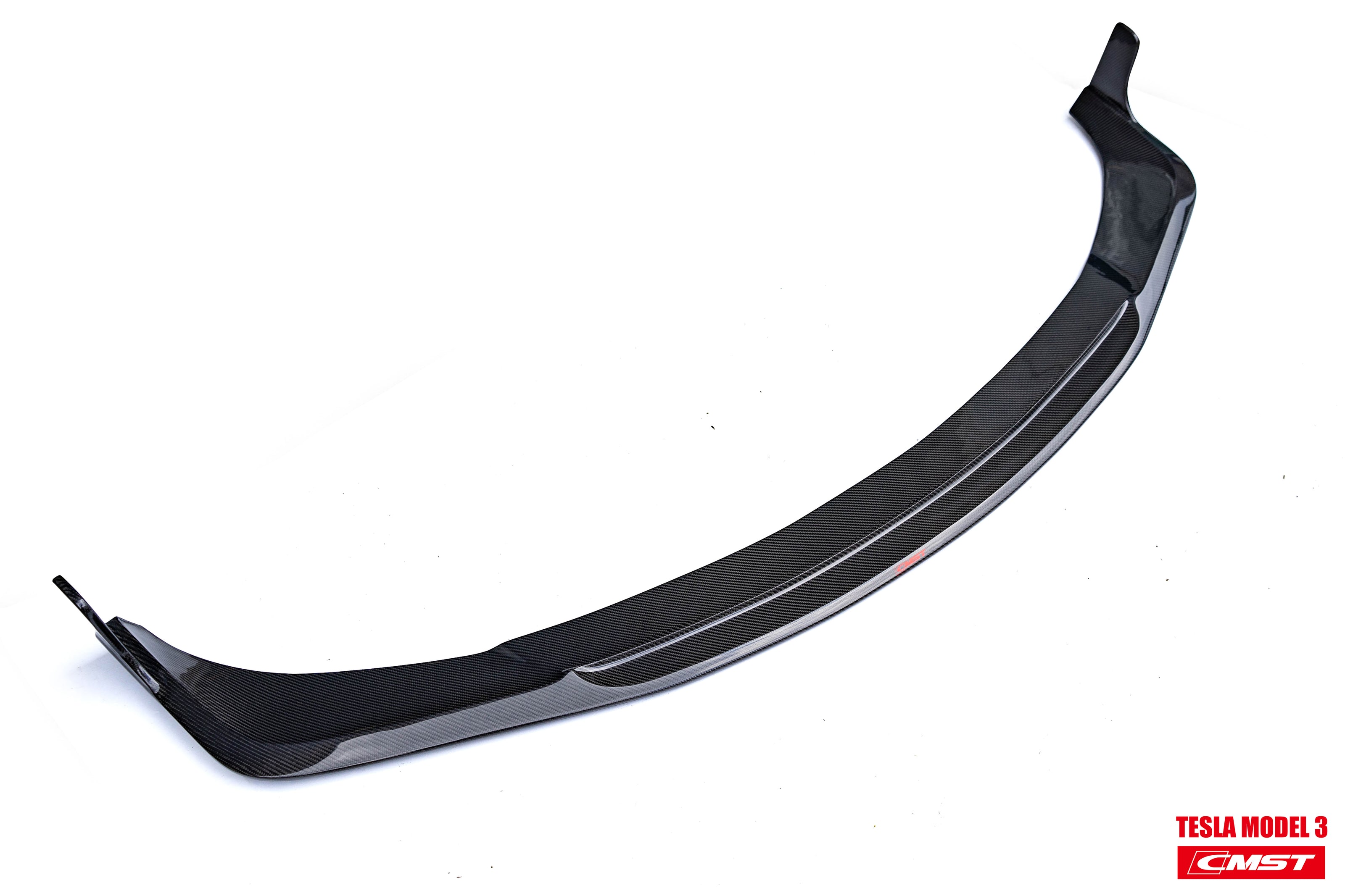 CMST Tuning Carbon Fiber Front Bumper for Tesla Model 3 Ver.1 with Carbon Fiber Canards & Front Lip - Robot Bodykits