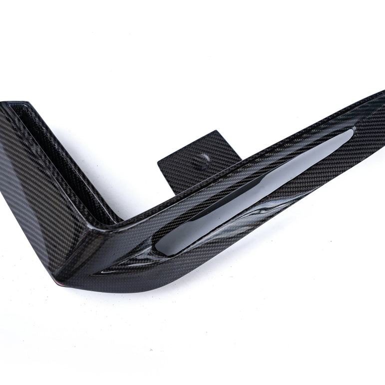 CMST Tuning Carbon Fiber Front Bumper for Tesla Model 3 Ver.1 with Carbon Fiber Canards & Front Lip - Robot Bodykits
