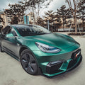 CMST Tuning Carbon Fiber Front Bumper for Tesla Model 3 Ver.1 with Carbon Fiber Canards & Front Lip - Robot Bodykits
