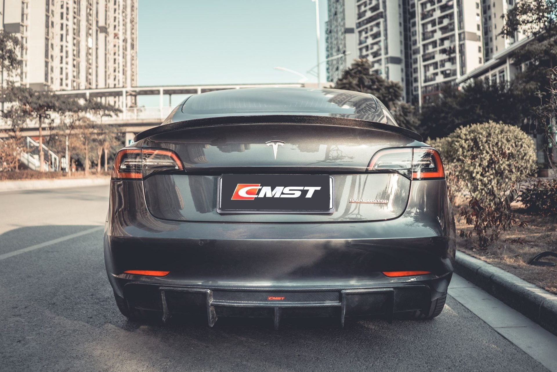 CMST Carbon Fiber Full Body Kit Style B for Tesla Model 3 - Robot Bodykits