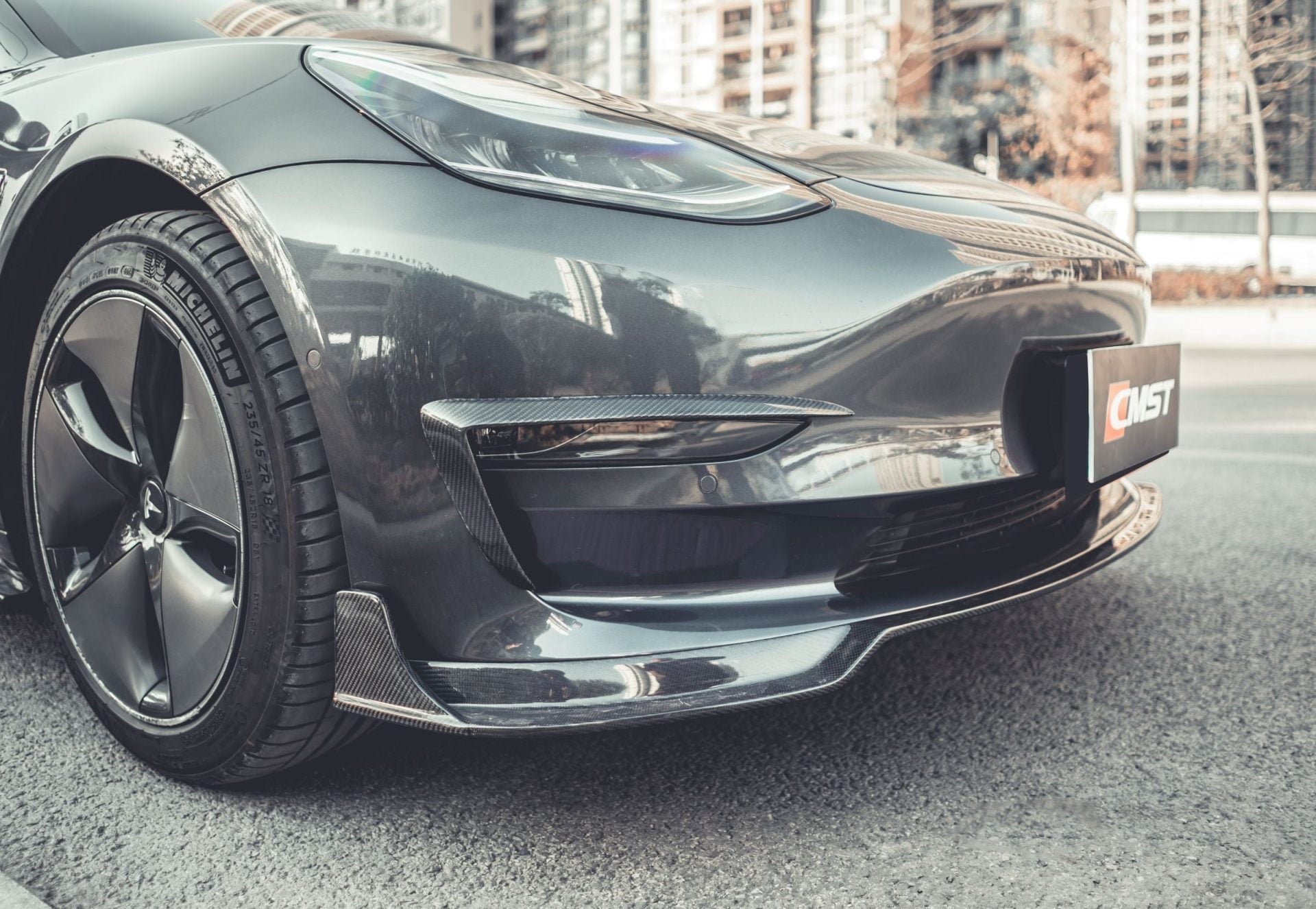 CMST Carbon Fiber Full Body Kit Style B for Tesla Model 3 - Robot Bodykits