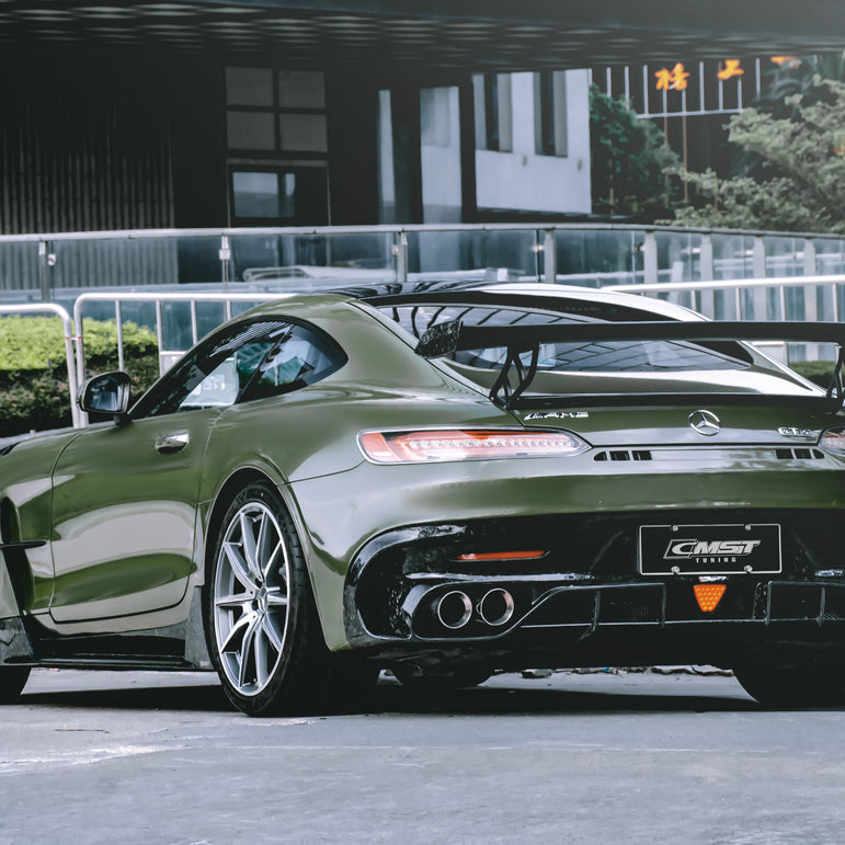 CMST Tuning Carbon Fiber Rear Spoiler Wing Ver.2 for Mercedes Benz C190 AMG GT GTS GTC 2015-2021 - Robot Bodykits