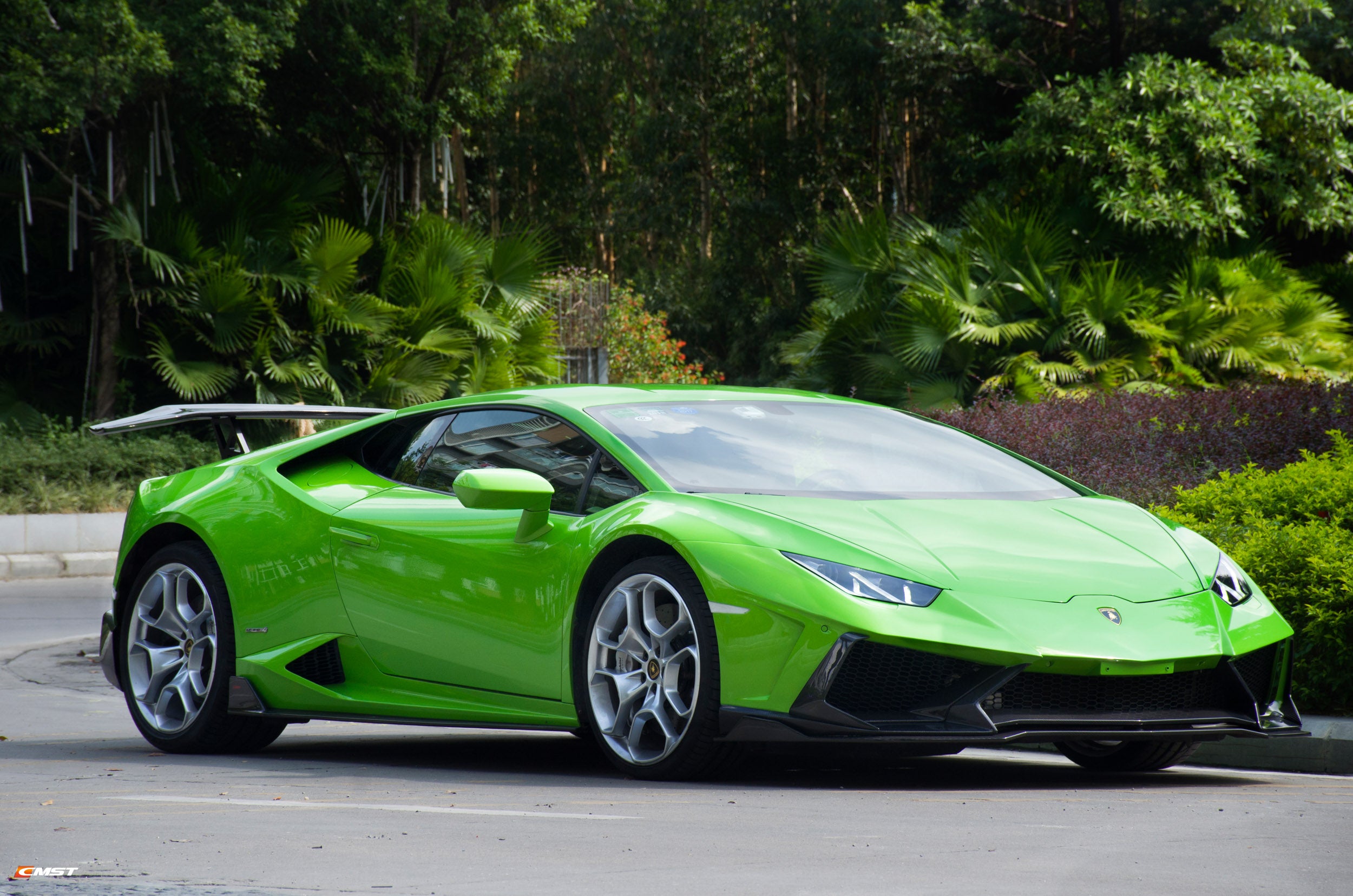 CMST Tuning Front Bumper Set for Lamborghini Huracan Tecnica P Evo LP/610/580 Carbon Fiber/FRP - Robot Bodykits