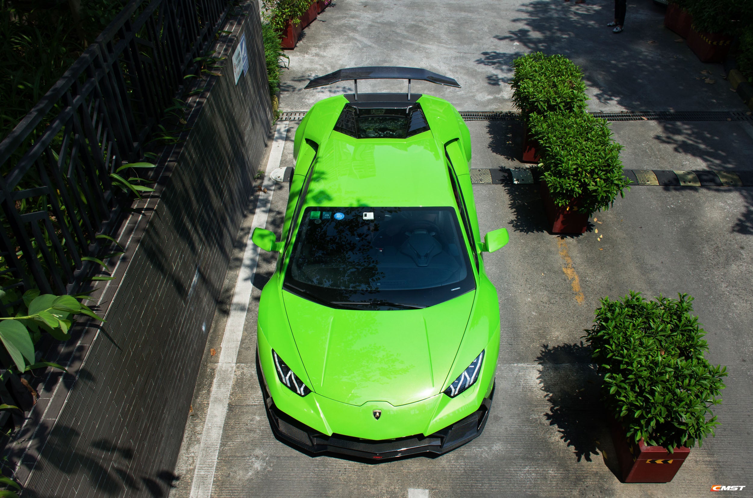 CMST Tuning Front Bumper Set for Lamborghini Huracan Tecnica P Evo LP/610/580 Carbon Fiber/FRP - Robot Bodykits