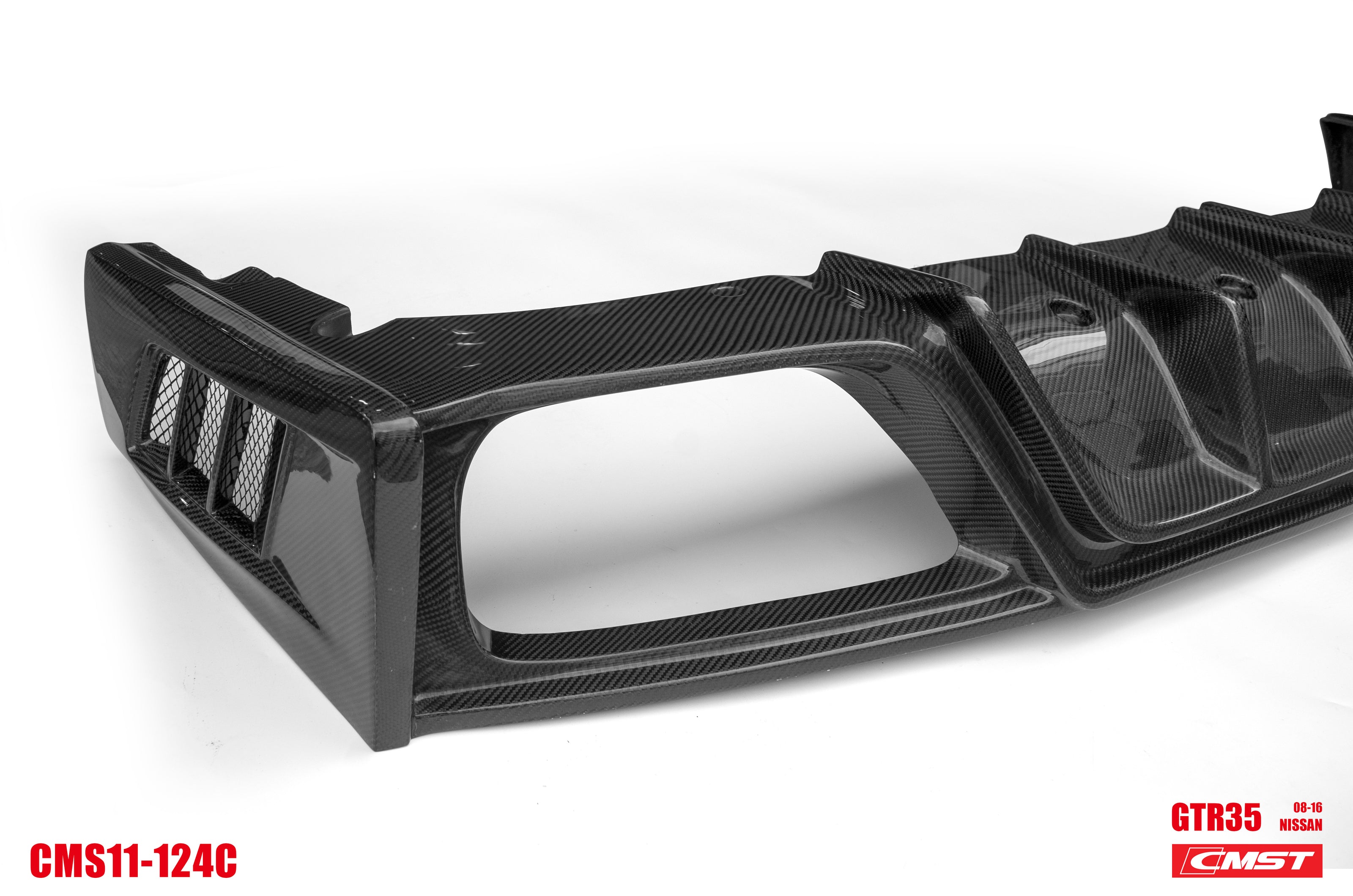 CMST Tuning Rear Bumper & Rear Diffuser Ver.2 for Nissan GTR GT-R R35 2008-2016 Carbon Fiber / FRP - Robot Bodykits