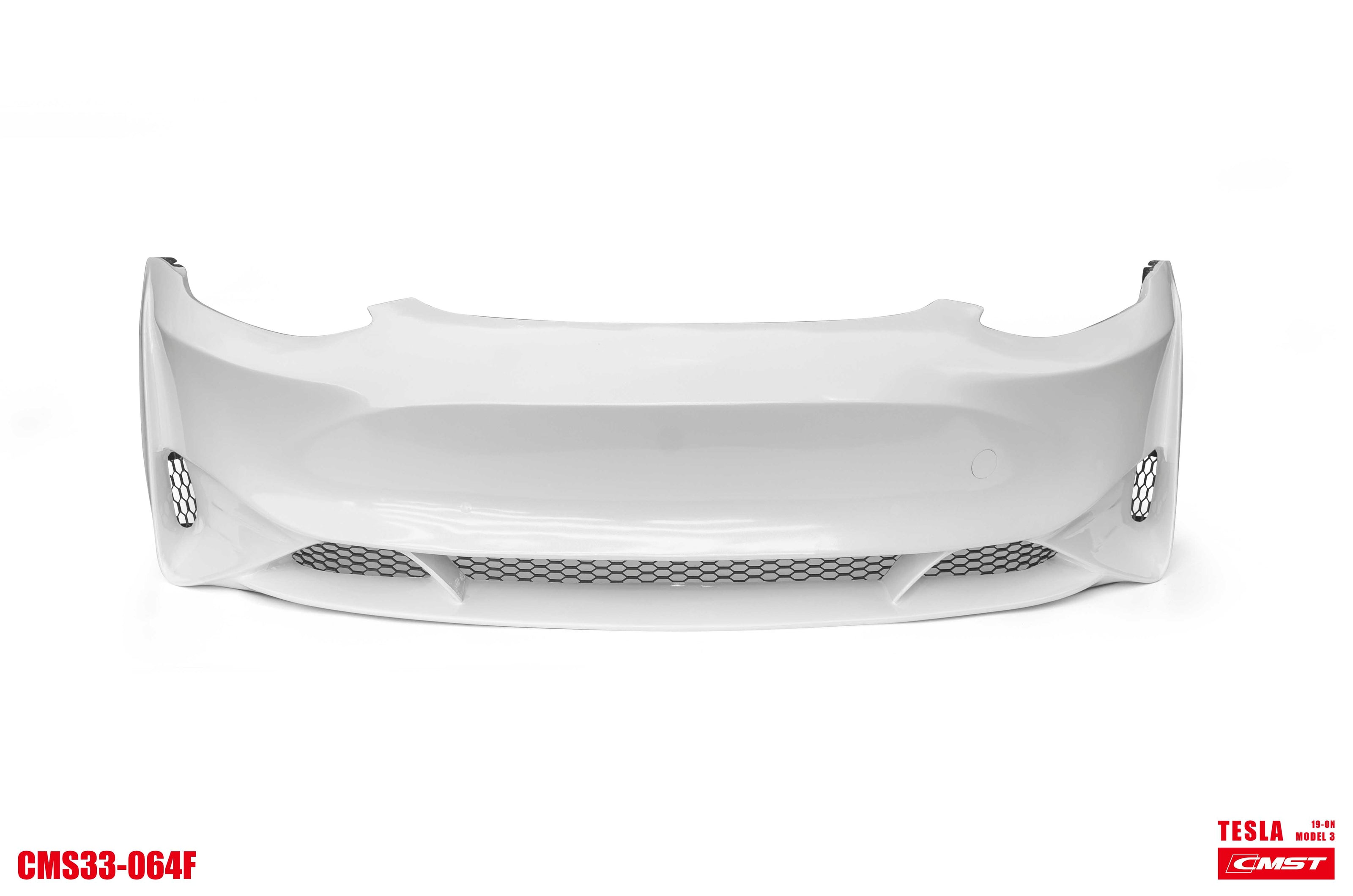 CMST Tuning Carbon Fiber Front Bumper & Front Lip for Tesla Model 3 Ver.2 - Robot Bodykits