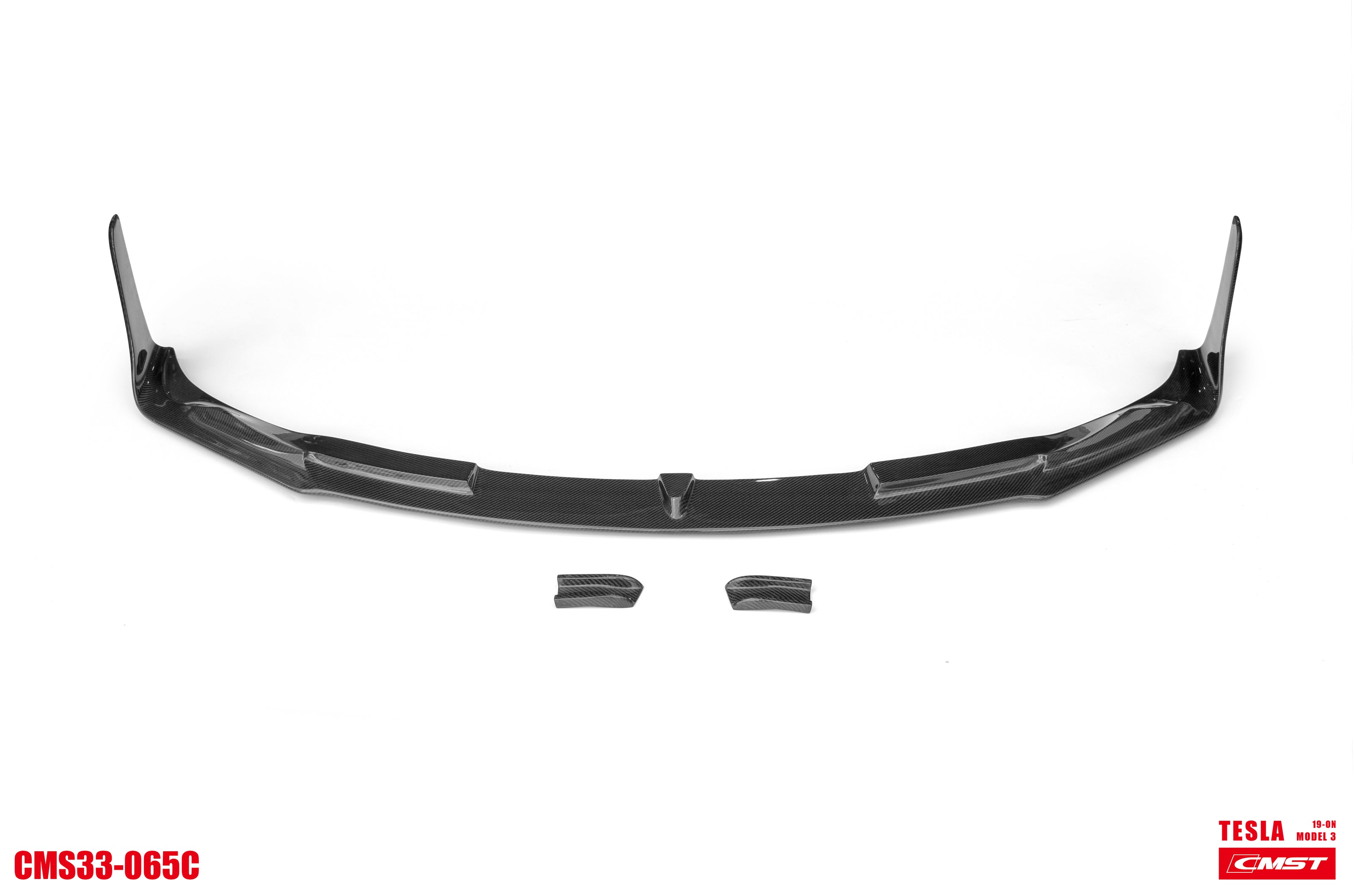 CMST Tuning Carbon Fiber Front Bumper & Front Lip for Tesla Model 3 Ver.2 - Robot Bodykits