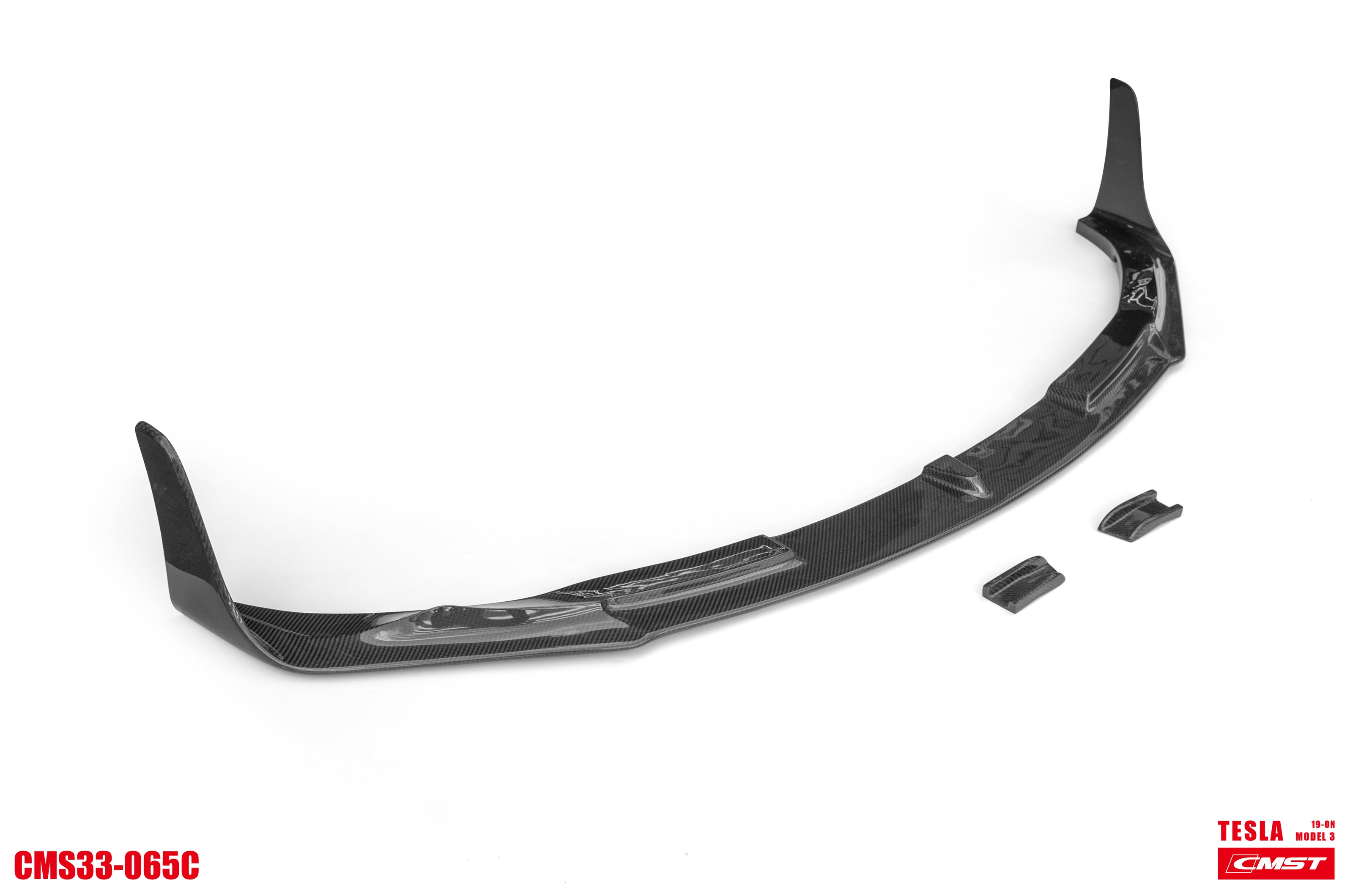 CMST Tuning Carbon Fiber Front Bumper & Front Lip for Tesla Model 3 Ver.2 - Robot Bodykits