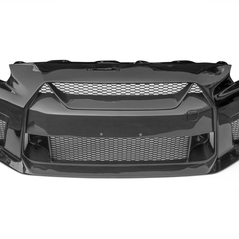 CMST Tuning Stage 2 Front Bumper & Front Lip for Nissan GTR GT-R R35 2008-2016 Facelift Conversion Kit Carbon Fiber / FRP - Robot Bodykits