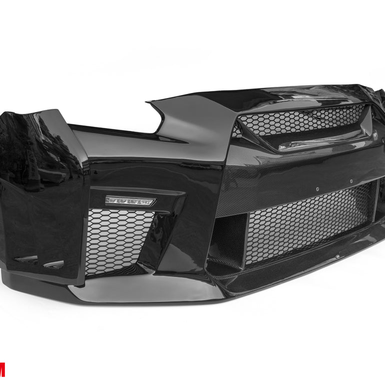 CMST Tuning Stage 2 Front Bumper & Front Lip for Nissan GTR GT-R R35 2008-2016 Facelift Conversion Kit Carbon Fiber / FRP - Robot Bodykits