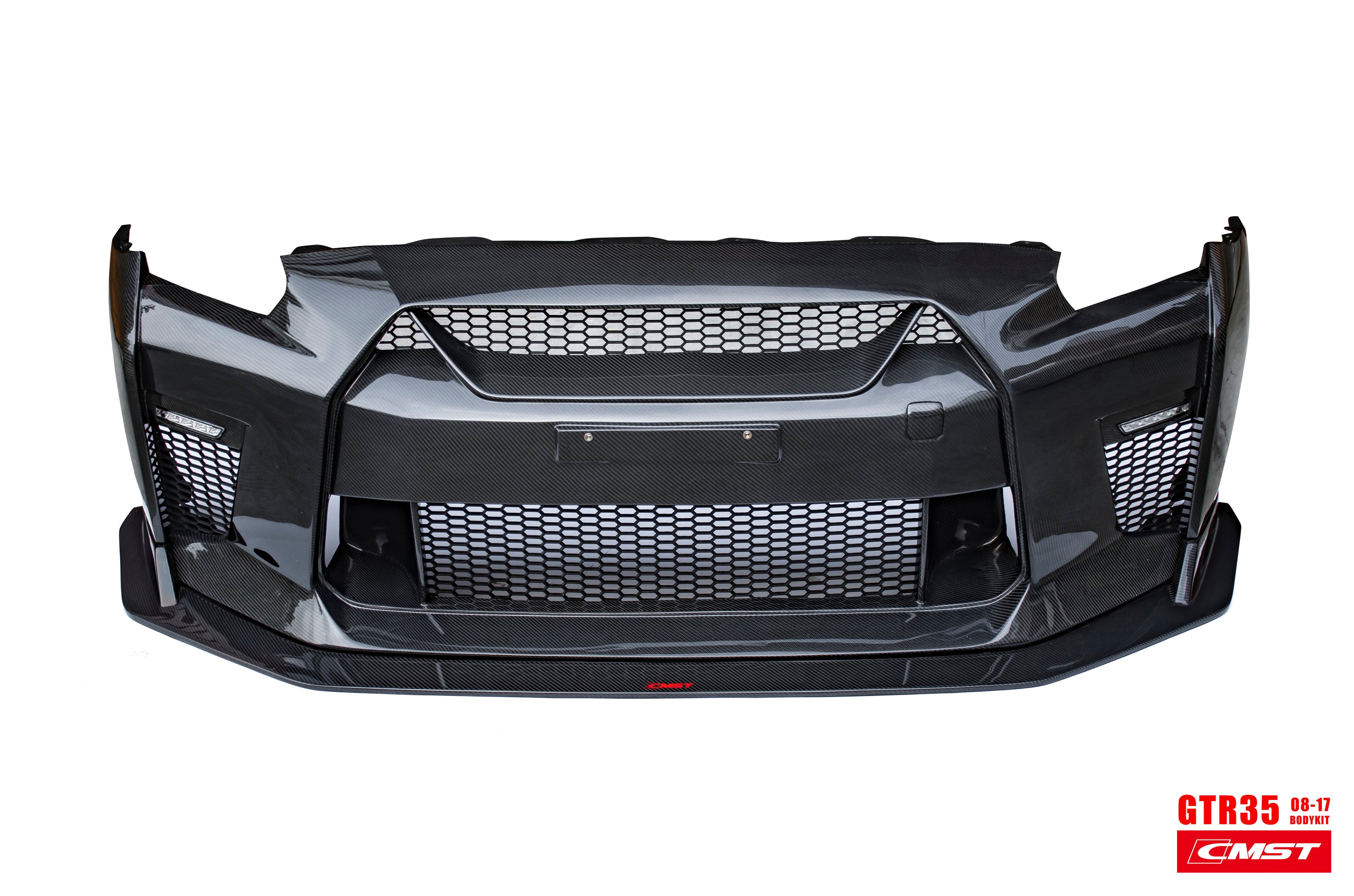 CMST Carbon Fiber Stage 1 Front Bumper & Lip for Nissan GTR GT-R R35 2008-2016 Facelift Conversion - Robot Bodykits