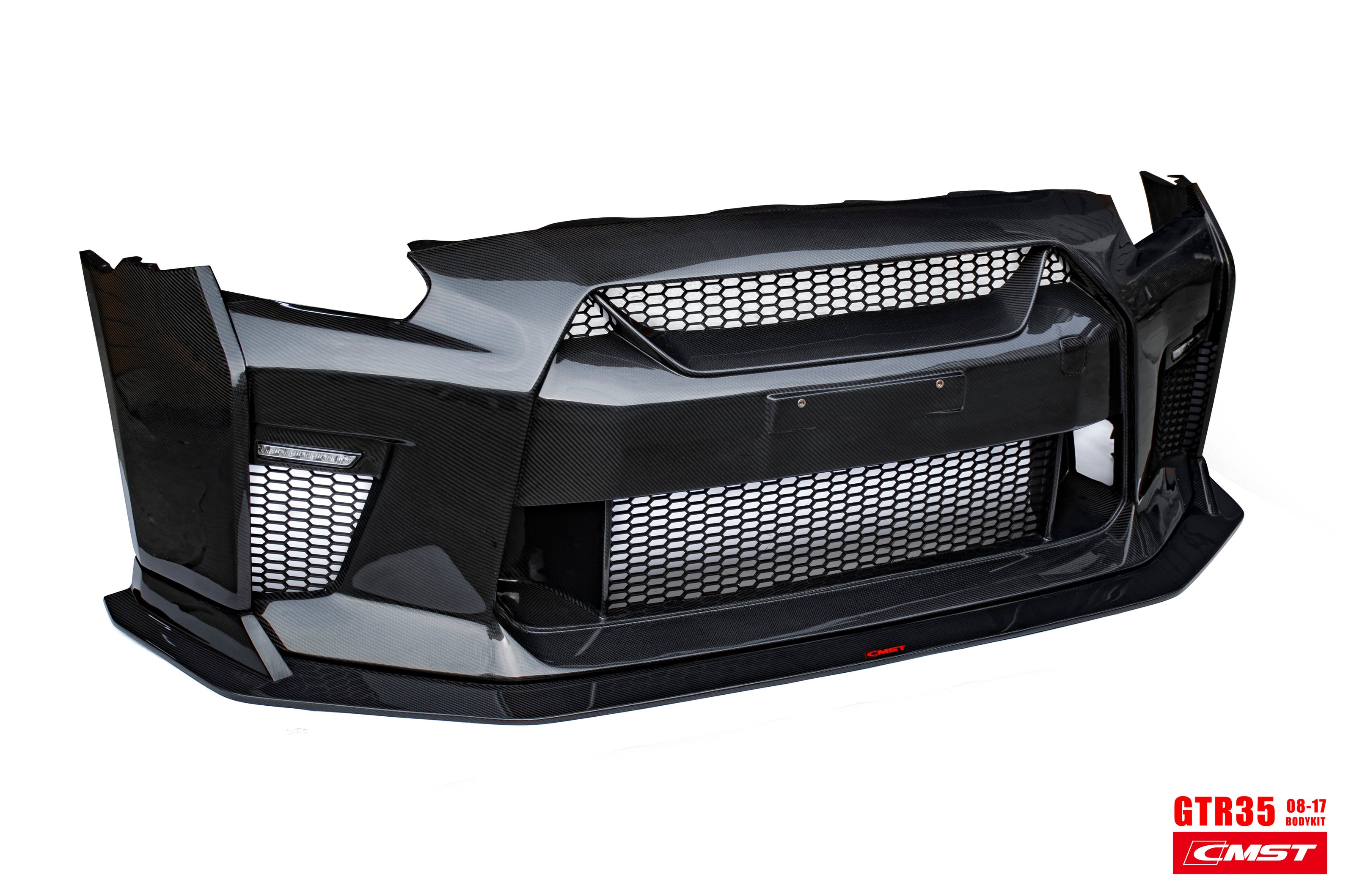 CMST Carbon Fiber Stage 1 Front Bumper & Lip for Nissan GTR GT-R R35 2008-2016 Facelift Conversion - Robot Bodykits