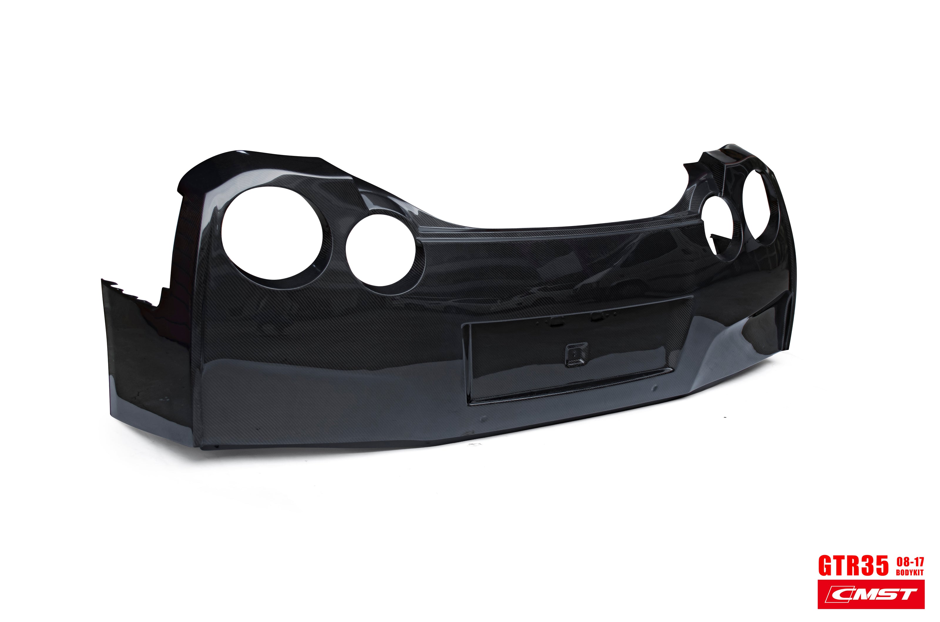 CMST Tuning  Facelift Conversion Partial Carbon Fiber Rear Bumper & Rear Diffuser 4 Pcs for Nissan GTR GT-R R35 2008-2016