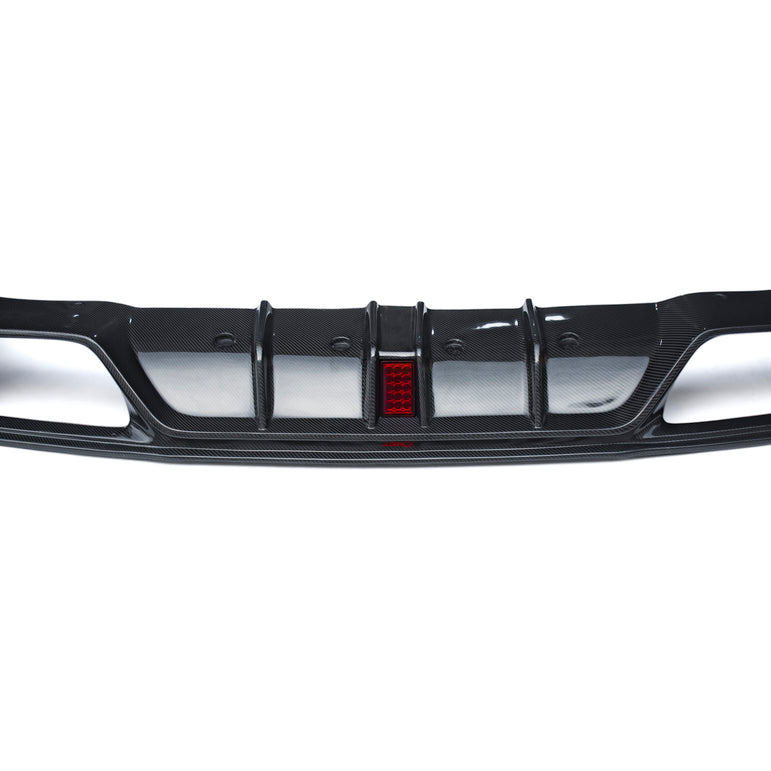 CMST Tuning  Facelift Conversion Partial Carbon Fiber Rear Bumper & Rear Diffuser 4 Pcs for Nissan GTR GT-R R35 2008-2016