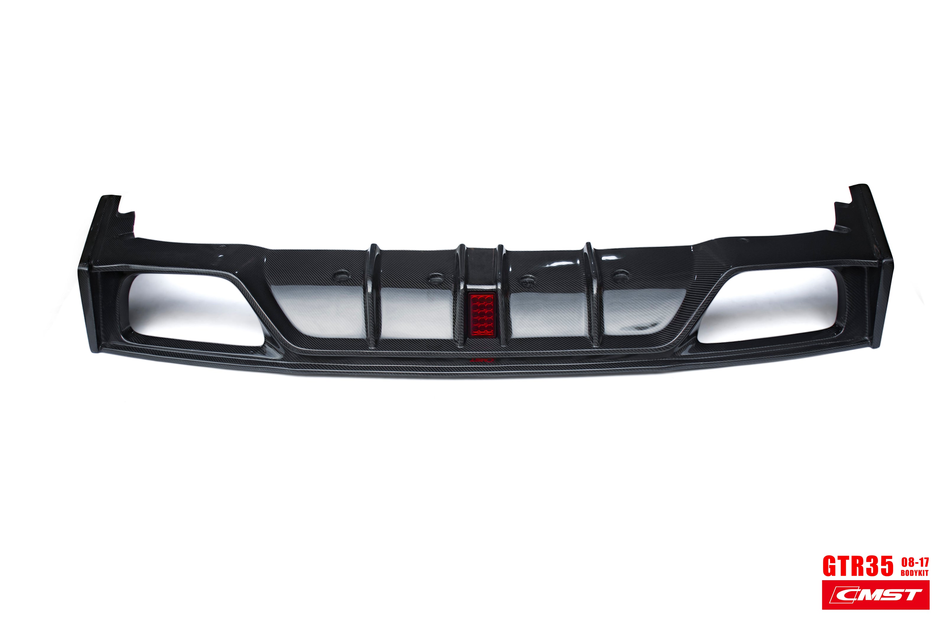 CMST Tuning  Facelift Conversion Partial Carbon Fiber Rear Bumper & Rear Diffuser 4 Pcs for Nissan GTR GT-R R35 2008-2016