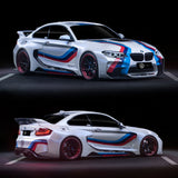 2014-2019 BMW 2 Series F22 VR Style Partial Carbon Fiber Wide Body Full Body Kit