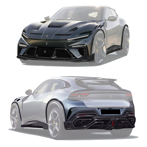 2023-UP Ferrari Purosangue F175 Partial Carbon Fiber Body Kit DarwinPRO iMP Design