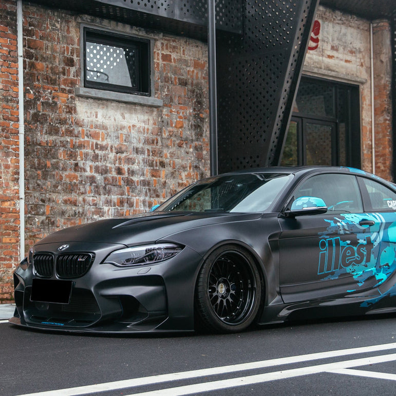 2016-2020 BMW M2 F87 VR Style Partial Carbon Fiber Wide Full Body kit