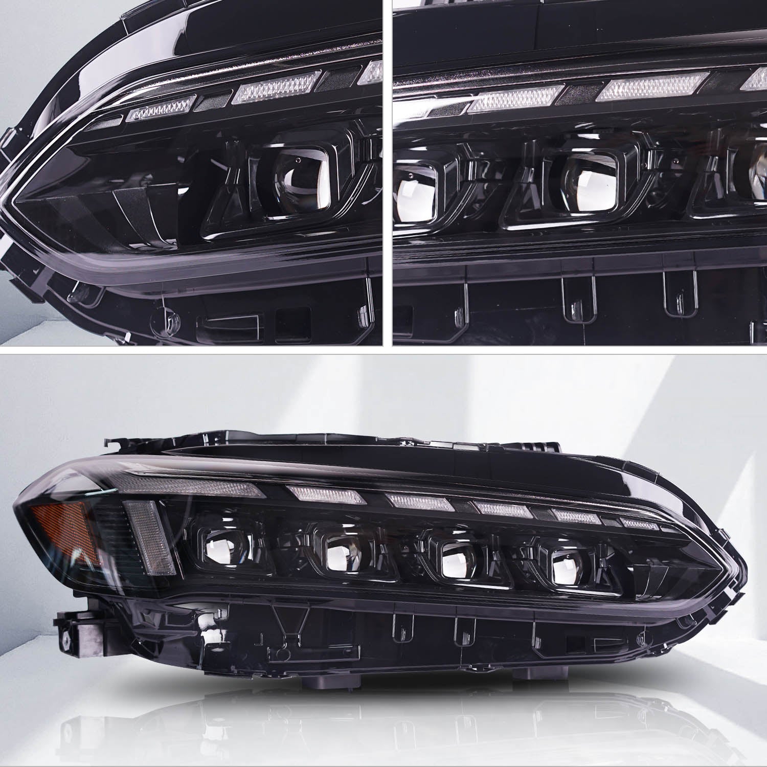 Full LED Headlights Assembly For 11th Gen Honda Civic 2021-2022UP