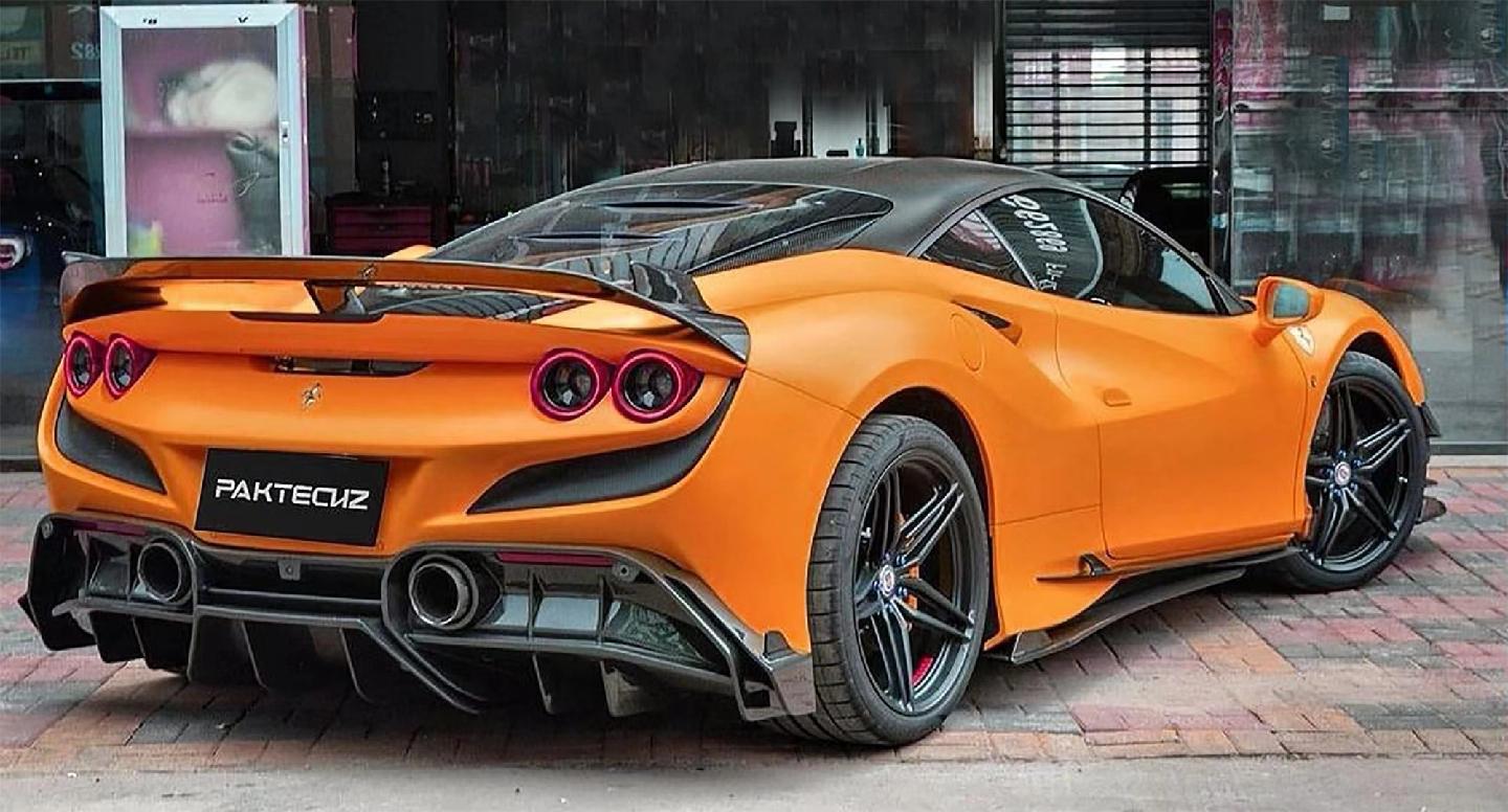 Ferrari F8 Paktechz Full Dry Carbon Aerodynamics kit