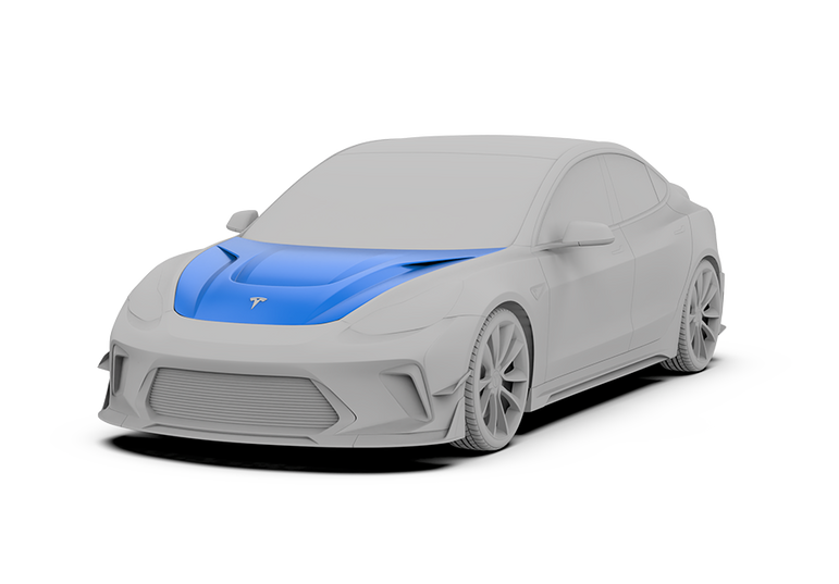 Robot Craftsman Tesla Model 3 Model Y “HACKER” Hood / Bonnet