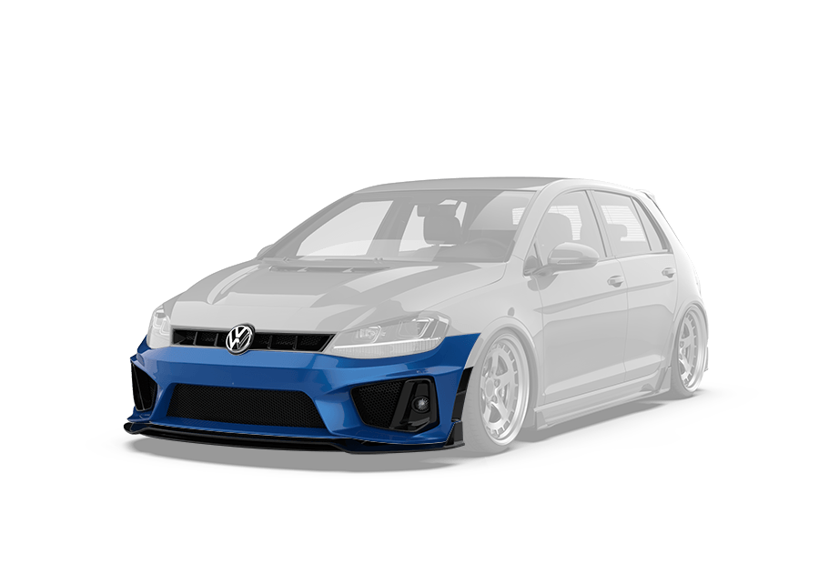 Robot Craftsman Volkswagen Golf / GTI / Golf R MK7 MK7.5 Fibre Glass Reinforced Plastic Complete Front Bumper (FRP)