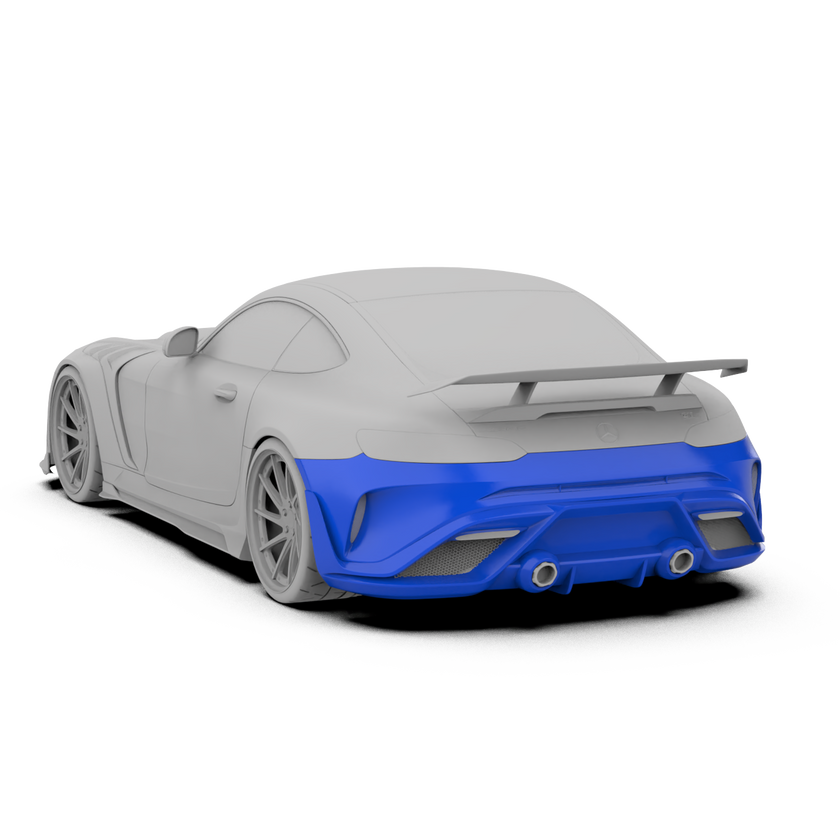 Robot Works Mercedes AMG GT Rear Bumper & Diffuser