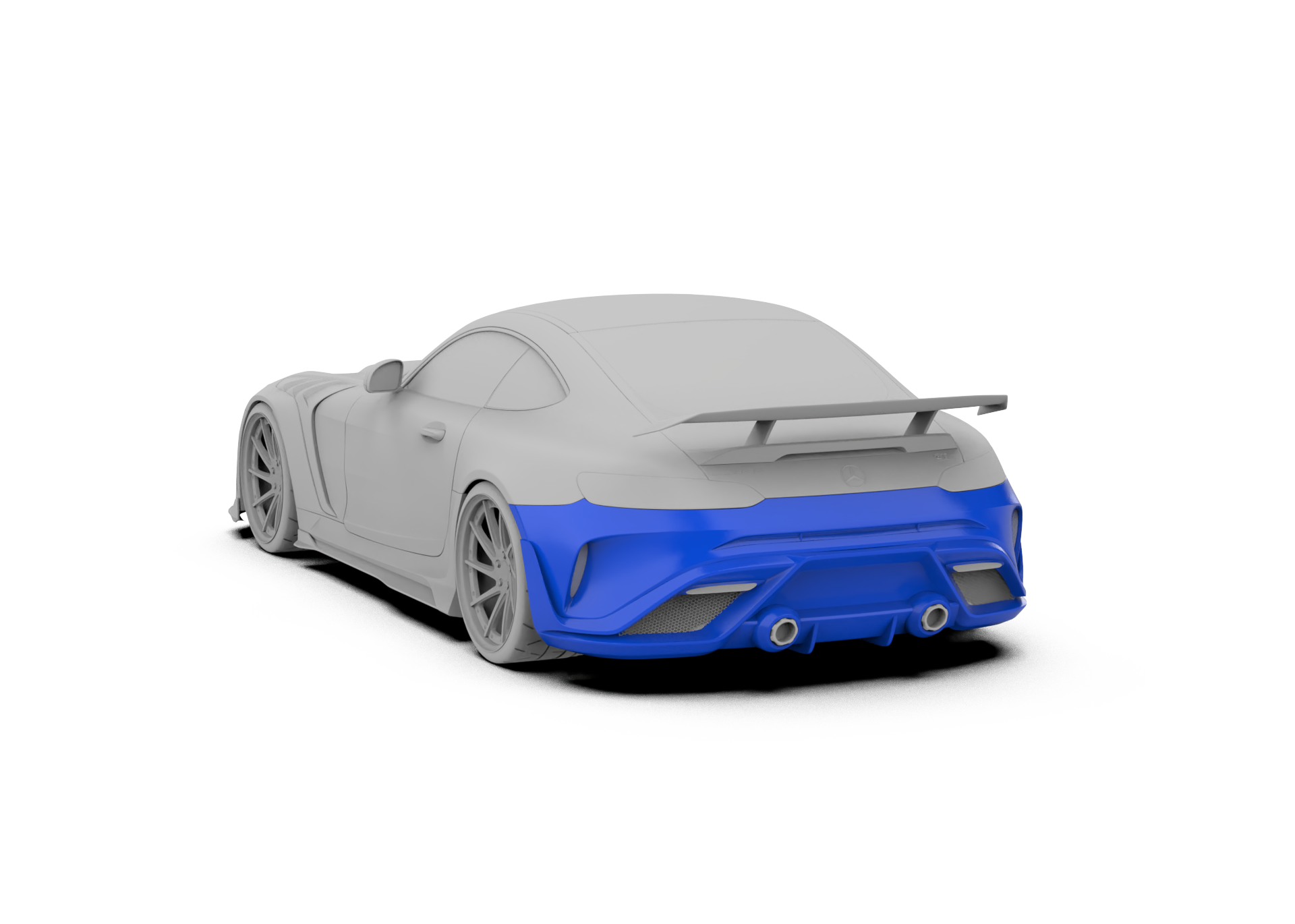 Robot Works Mercedes AMG GT Rear Bumper & Diffuser