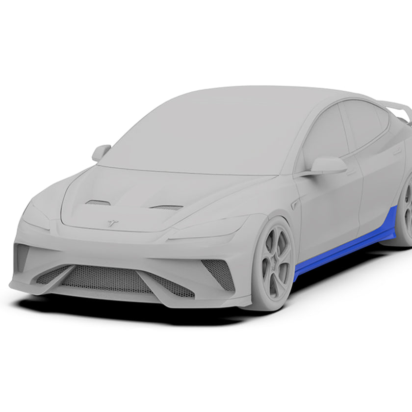 Robot Craftsman Tesla Model 3 Highland "HACKER" Side Skirts