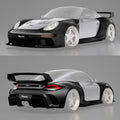 Robot Porsche 987.2 (2009–2012) "Stuka" Cayman Full FRP & Partial Carbon Widebody Kit