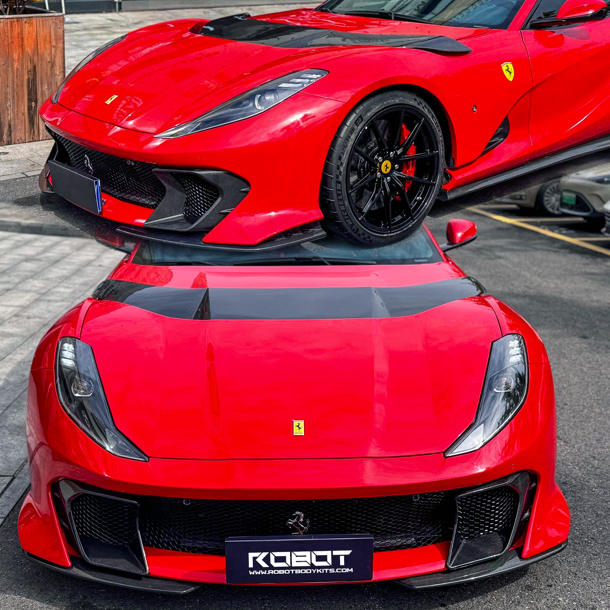 Ferrari 812 Superfast / GTS to Competizione Style Carbon Fibre Front End Conversion (Aftermarket)