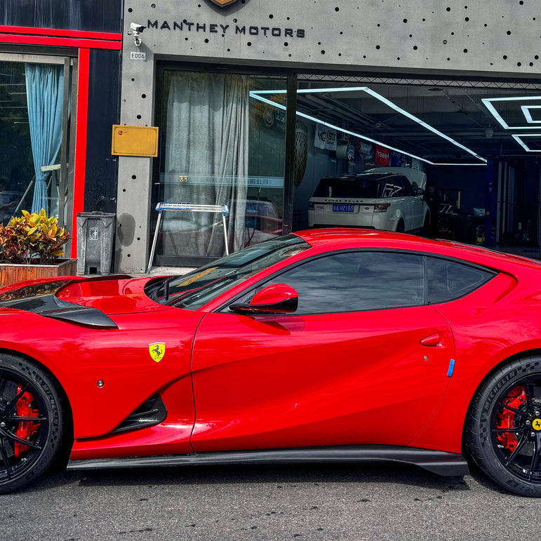 Ferrari 812 Superfast / GTS to Competizione Style Carbon Fibre Front End + Side Skirt Conversion (Aftermarket)
