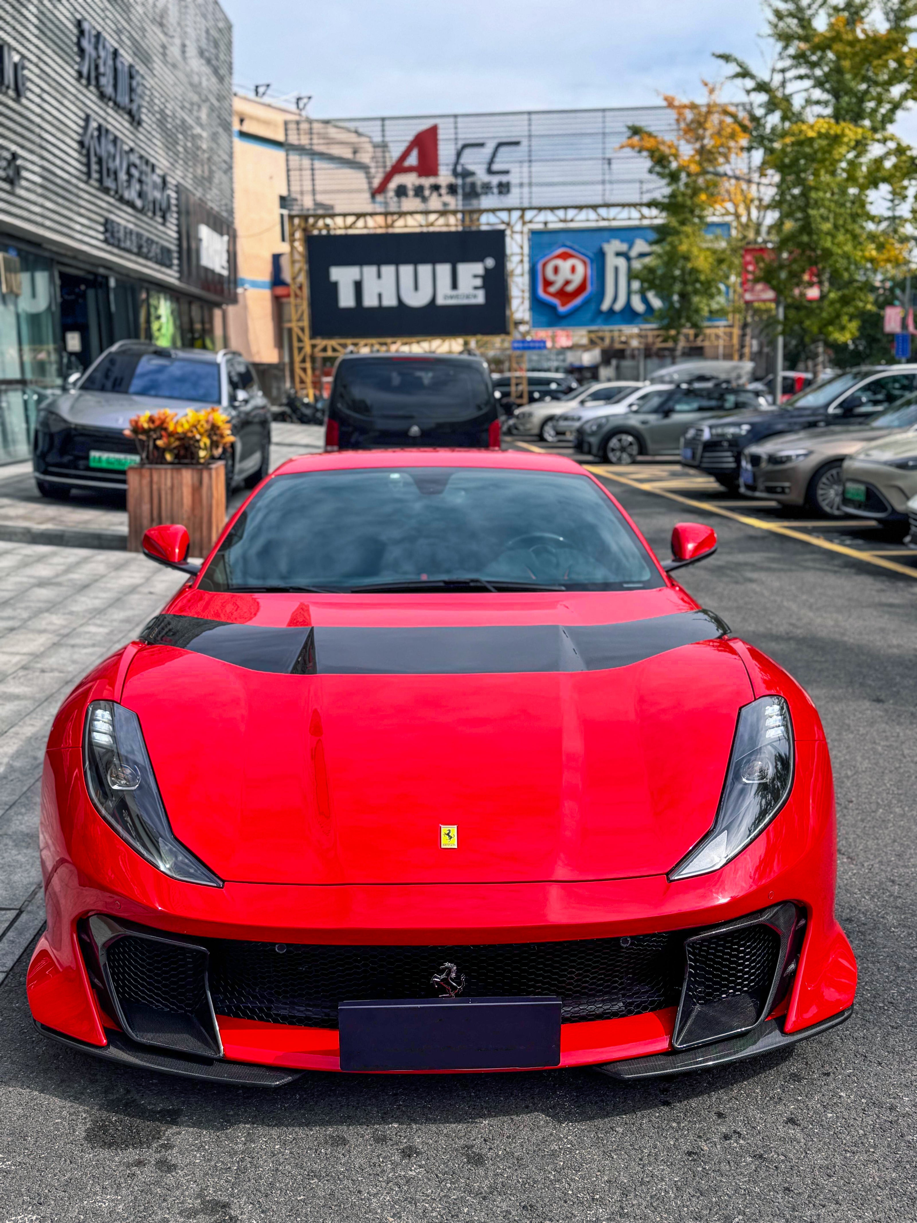 Ferrari 812 Superfast / GTS to Competizione Style Carbon Fibre Front End + Side Skirt Conversion (Aftermarket)