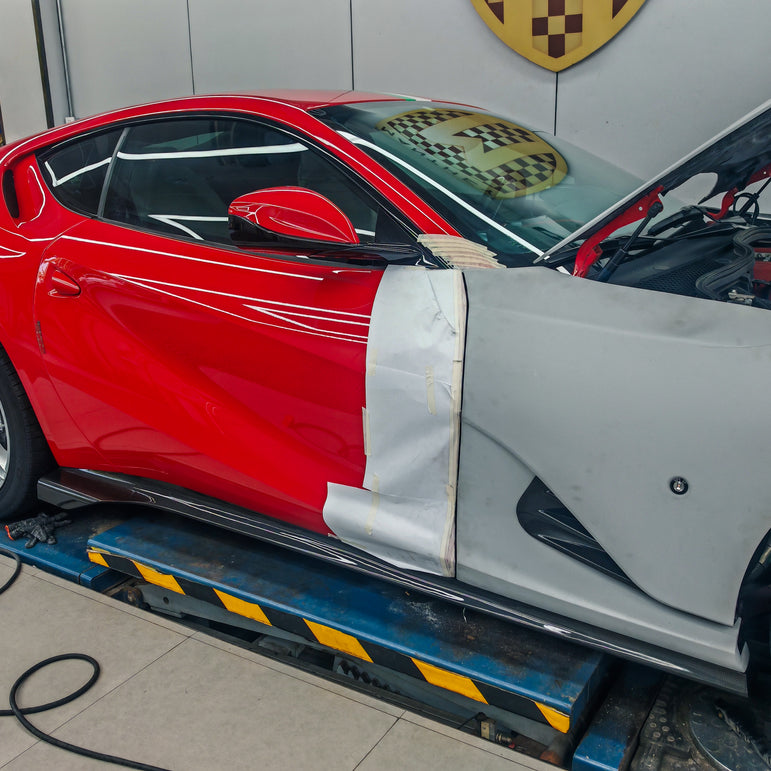 Ferrari 812 Superfast / GTS to Competizione Style Carbon Fibre Front End + Side Skirt Conversion (Aftermarket)