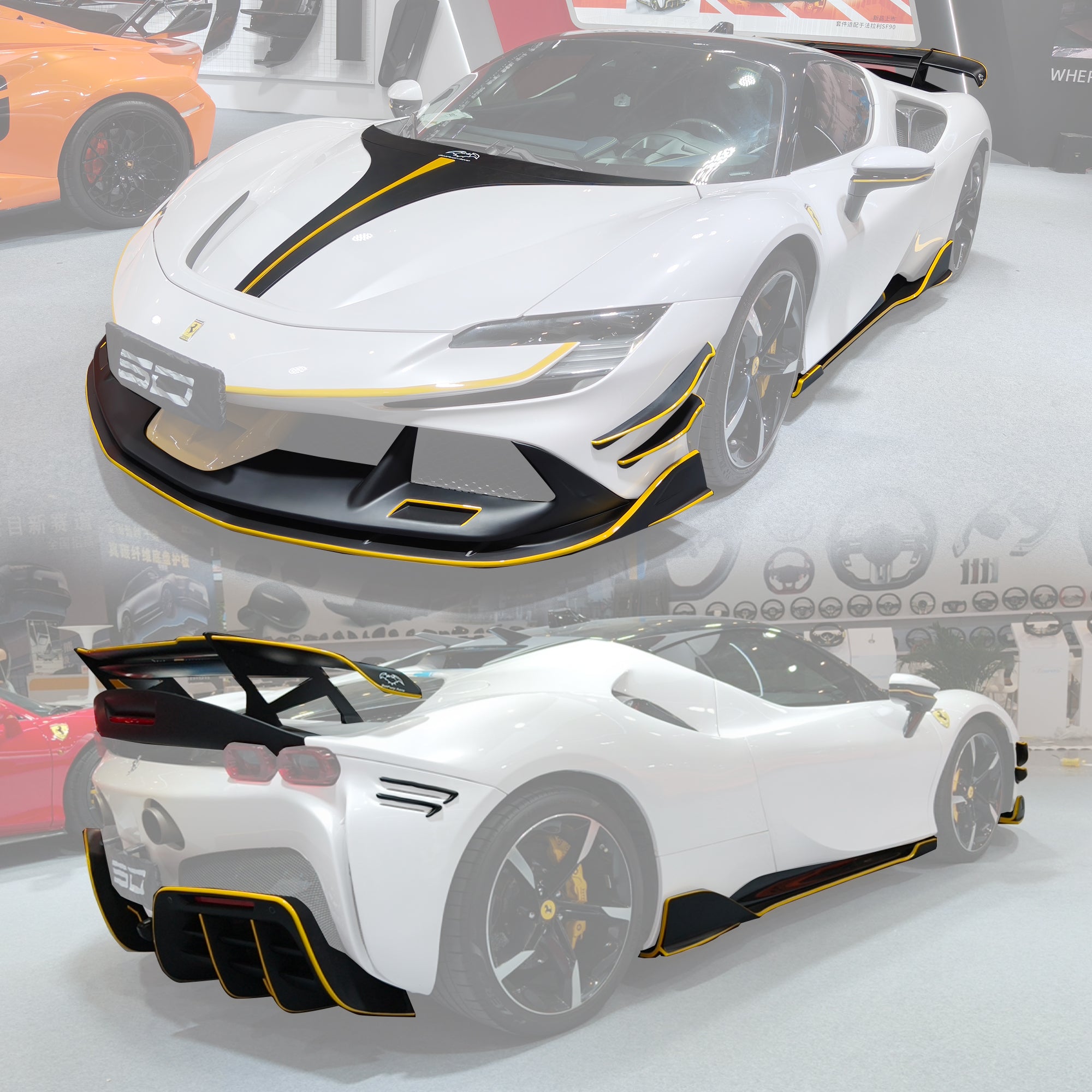 SD Dry Carbon Fibre (Prepreg) Full Aero Bodykit for Ferrari SF90