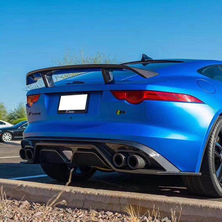 CMST Carbon fiber Rear Spoiler Wing Ver.1 for Jaguar F-Type 2014-ON - Robot Bodykits