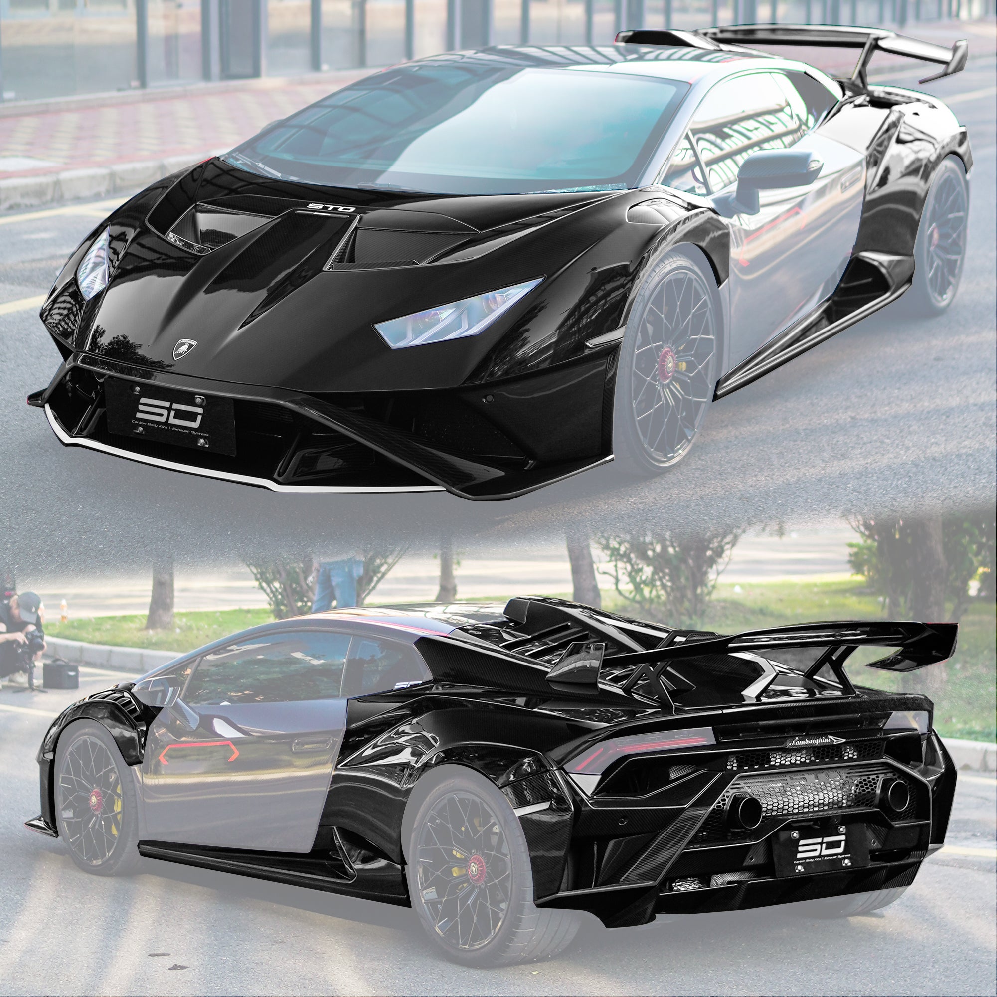 SD Dynamics Lamborghini Huracan to STO Conversion Dry-Carbon Full Body Kit
