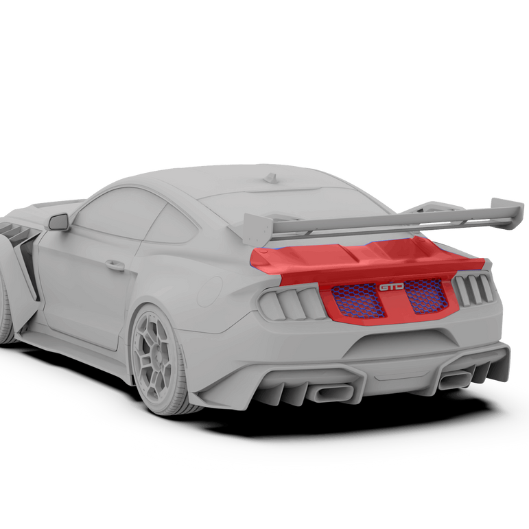 Robot Ford Mustang V5 GTR Widebody Boot/Trunk Options