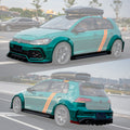 RBT Volkswagen GTI Golf MK7 MK7.5 Full FRP / Partial Carbon Widebody Kit