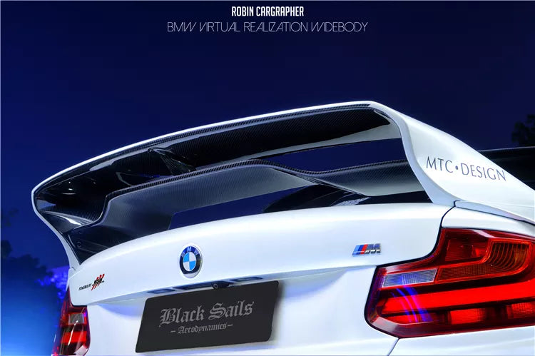 2014-2019 BMW 2 Series F22 VR Style Partial Carbon Fiber Wide Body Full Body Kit